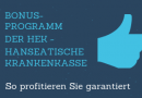 Bonusprogramm der HEK Hanseatische Krankenkasse