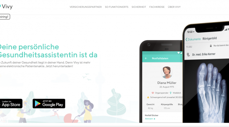 Vivy elektronische Gesundheitskarte